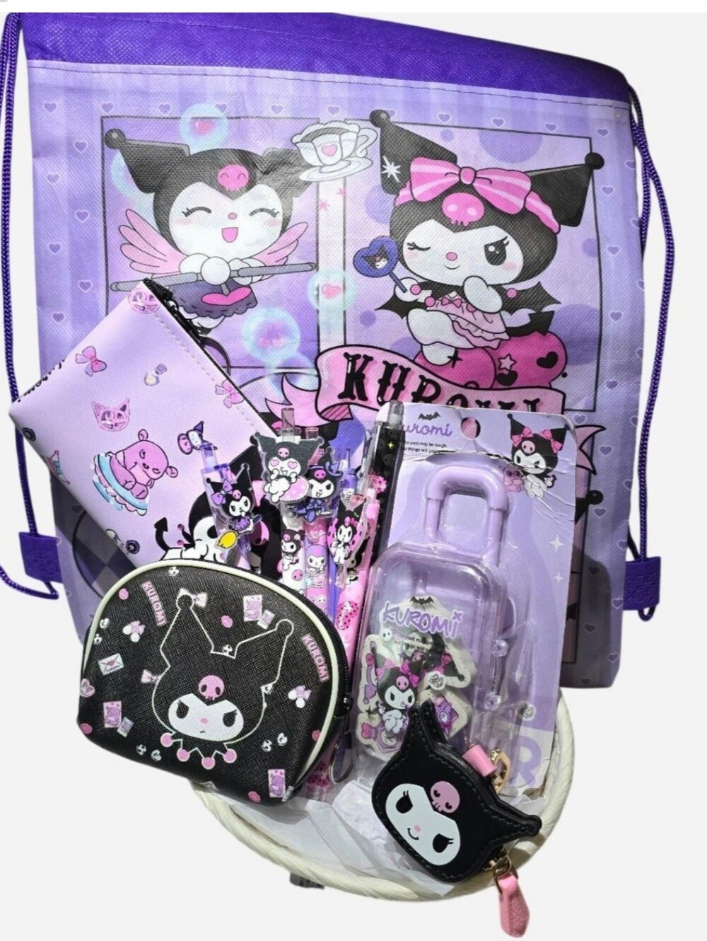 Sanrio Kuromi Bundle of 6 High Quality/High Value Items All NEW